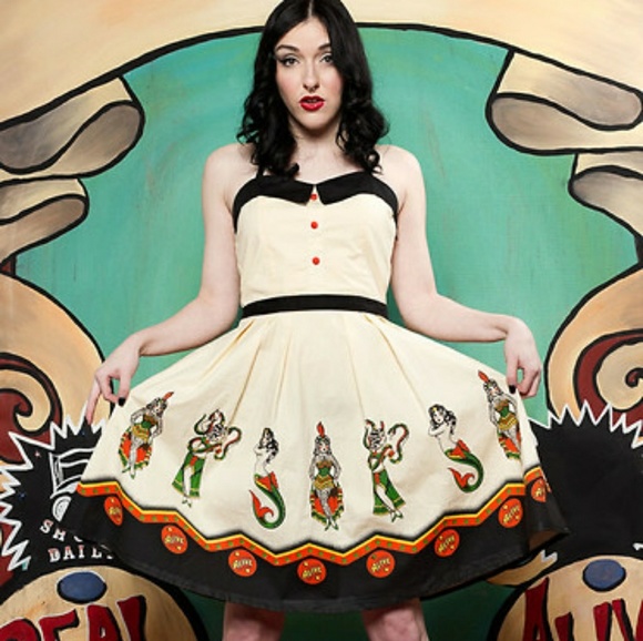 Sourpuss Dresses & Skirts - Sourpuss Side Show/ Freak Show Dress